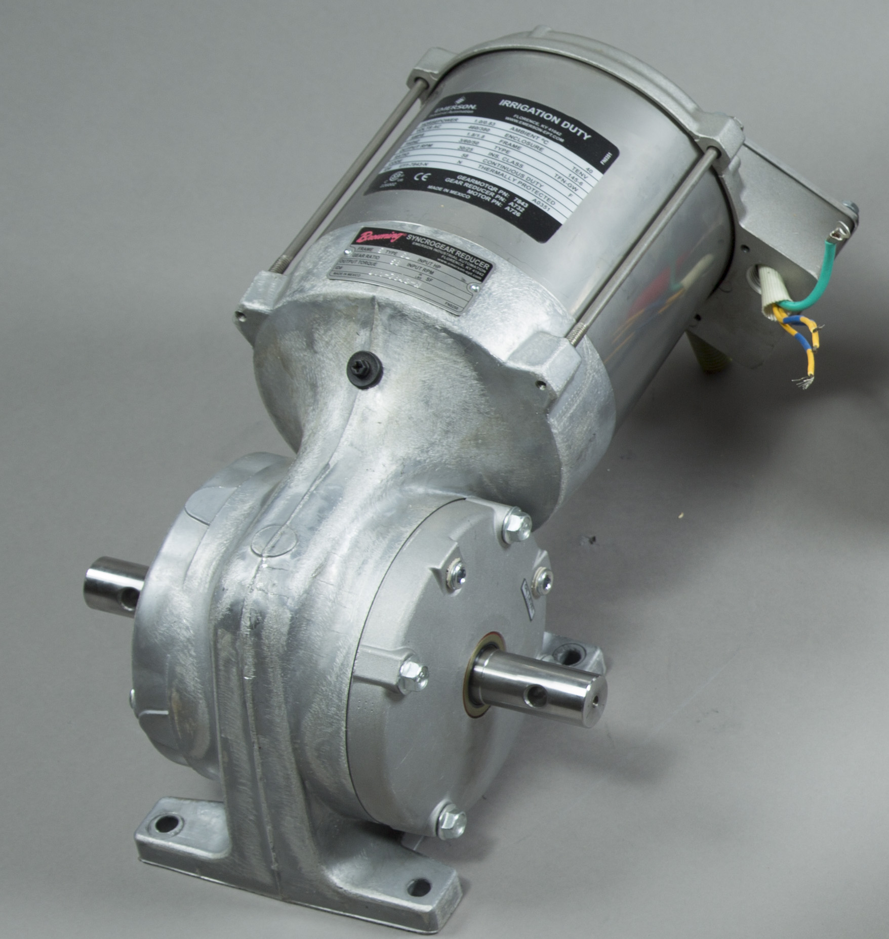 GEAR MOTOR 1/1.5HP EMRSON